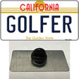 Golfer California Novelty Metal Hat Pin