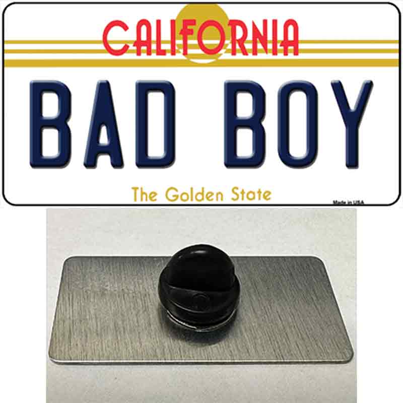 Bad Boy California Novelty Metal Hat Pin