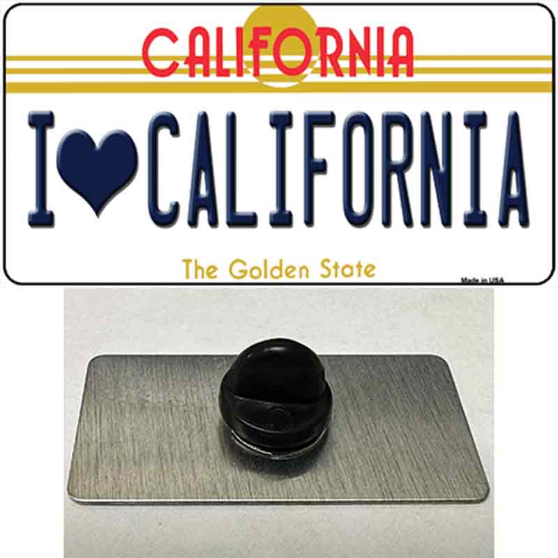 I Love California Novelty Metal Hat Pin