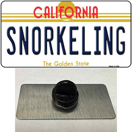 Snorkeling California Novelty Metal Hat Pin