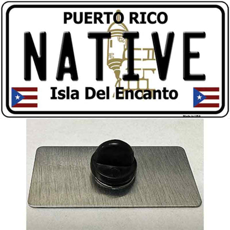 Native Puerto Rico Novelty Metal Hat Pin