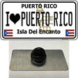 I Heart Puerto Rico Novelty Metal Hat Pin