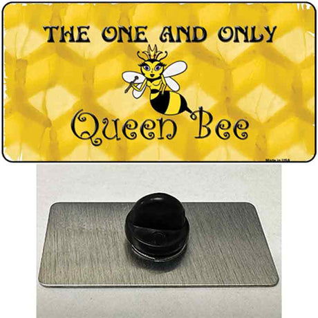 Queen Bee Honey Comb Novelty Metal Hat Pin