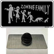 Zombie Family Black Novelty Metal Hat Pin