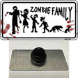 Zombie Family White Novelty Metal Hat Pin