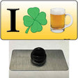 I Shamrock Beer Novelty Metal Hat Pin