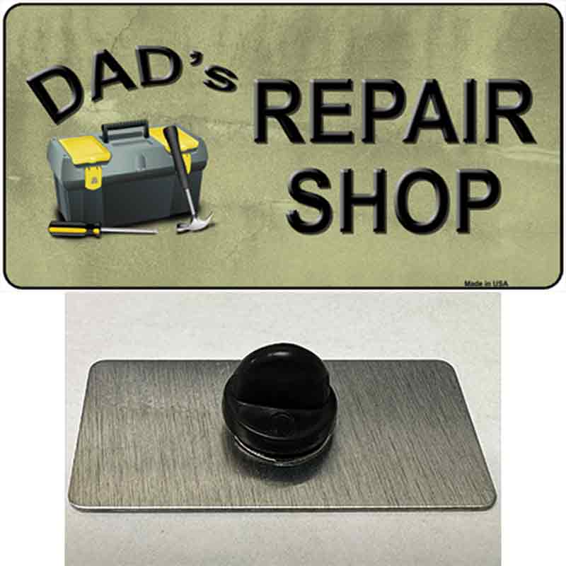 Dads Repair Shop Novelty Metal Hat Pin