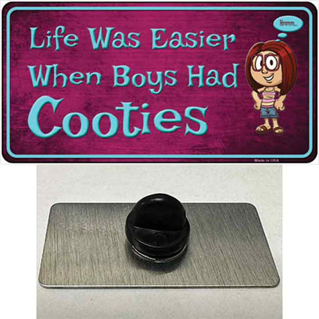 When Boys Had Cooties Novelty Metal Hat Pin