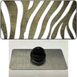 Gold White Zebra Oil Rubbed Novelty Metal Hat Pin