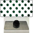 Green White Dots Oil Rubbed Novelty Metal Hat Pin