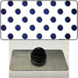 Blue White Dots Oil Rubbed Novelty Metal Hat Pin