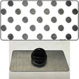 Gray White Dots Oil Rubbed Novelty Metal Hat Pin