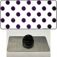 Purple White Dots Oil Rubbed Novelty Metal Hat Pin