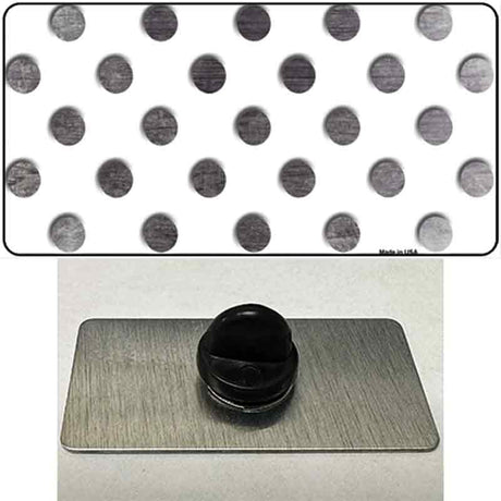 Black White Dots Oil Rubbed Novelty Metal Hat Pin