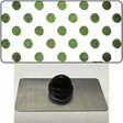 Lime Green White Dots Oil Rubbed Novelty Metal Hat Pin