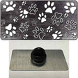 Black White Paw Oil Rubbed Novelty Metal Hat Pin