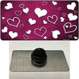 Pink White Love Oil Rubbed Novelty Metal Hat Pin