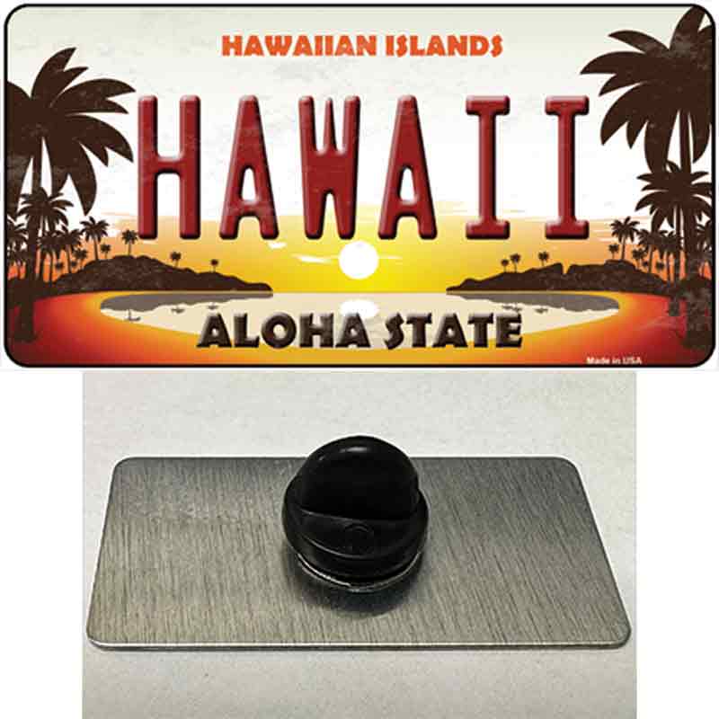 Hawaii Hawaiian Islands Novelty Metal Hat Pin