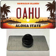 Oahu Hawaiian Islands Novelty Metal Hat Pin