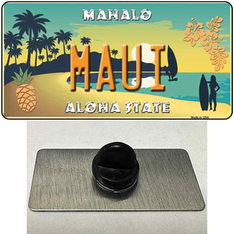 Maui Hawaii Pineapple Novelty Metal Hat Pin