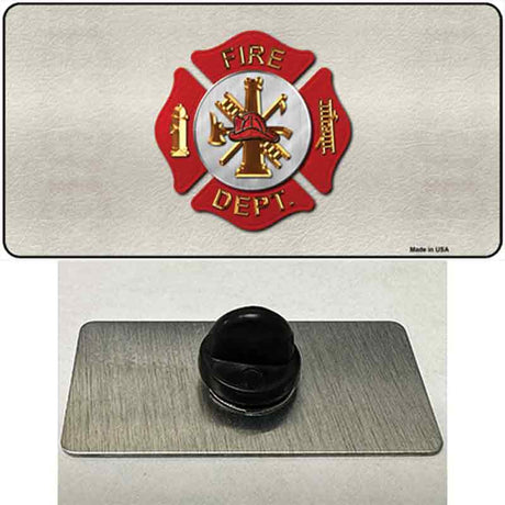 Fire Department Novelty Metal Hat Pin