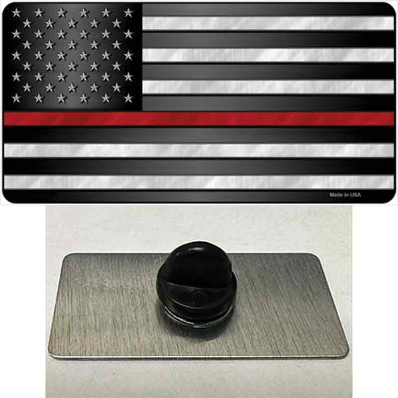 American Flag Thin Red Line Novelty Metal Hat Pin