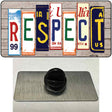 Respect Wood License Plate Art Novelty Metal Hat Pin