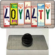 Loyalty Wood License Plate Art Novelty Metal Hat Pin