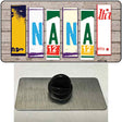 Nana Wood License Plate Art Novelty Metal Hat Pin