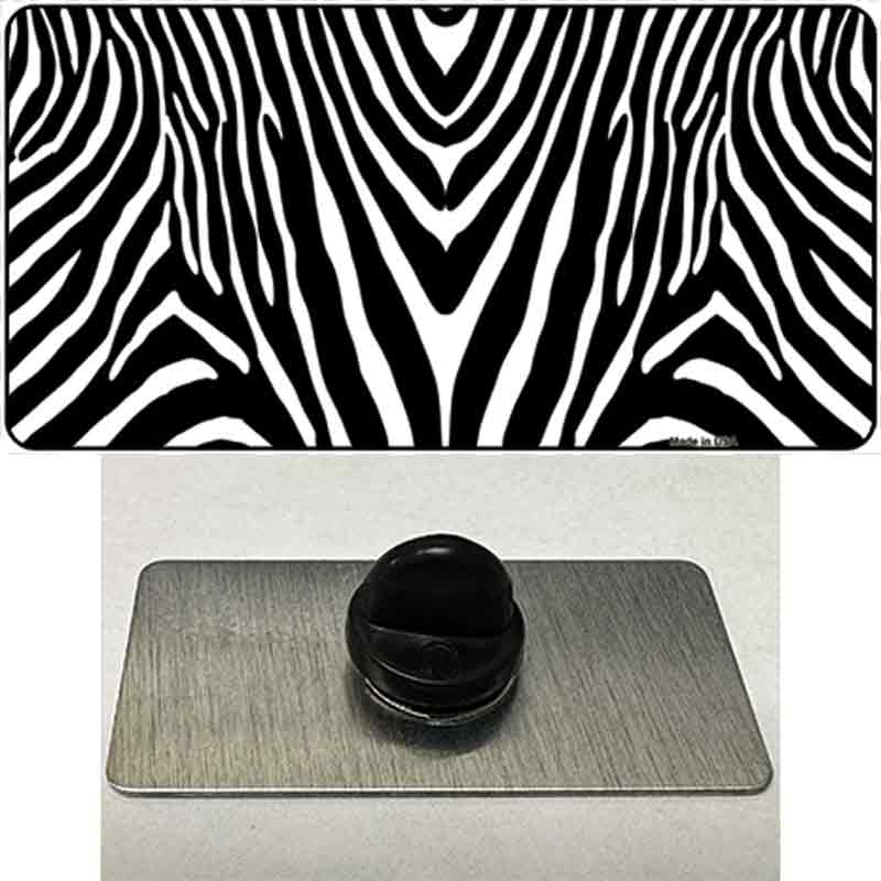 Zebra Print Novelty Metal Hat Pin
