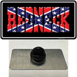 Redneck Confederate Flag Black Novelty Metal Hat Pin