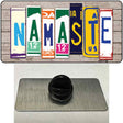 Namaste Wood License Plate Art Novelty Metal Hat Pin