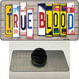 True Blood Wood License Plate Art Novelty Metal Hat Pin