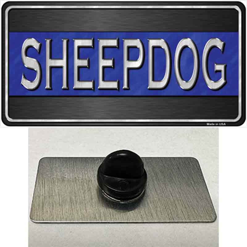 Sheepdog Thin Blue Line Novelty Metal Hat Pin