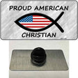 Proud American Christian Novelty Metal Hat Pin