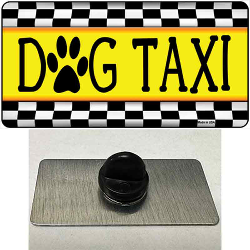 Dog Taxi Novelty Metal Hat Pin