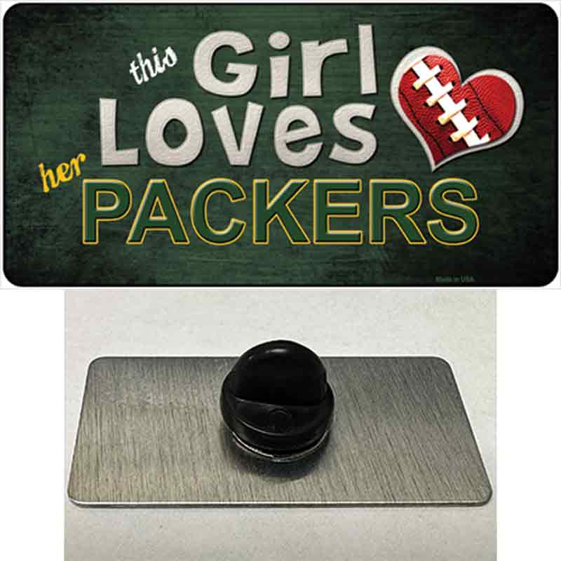 This Girl Loves Her Packers Novelty Metal Hat Pin