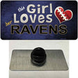 This Girl Loves Her Ravens Novelty Metal Hat Pin