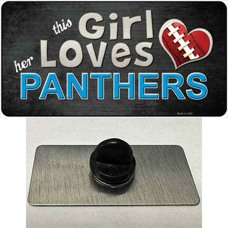 This Girl Loves Her Panthers Novelty Metal Hat Pin