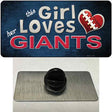 This Girl Loves Her Giants Novelty Metal Hat Pin