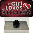 This Girl Loves Her Buccaneers Novelty Metal Hat Pin