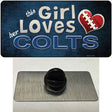 This Girl Loves Her Colts Novelty Metal Hat Pin