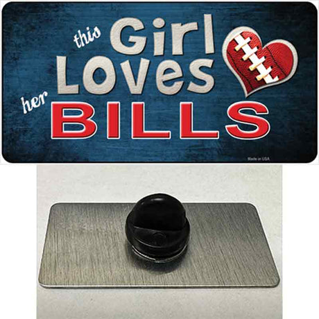 This Girl Loves Her Bills Novelty Metal Hat Pin