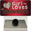 This Girl Loves Her Diamondbacks Novelty Metal Hat Pin