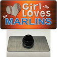 This Girl Loves Her Marlins Novelty Metal Hat Pin