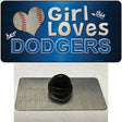 This Girl Loves Her Dodgers Novelty Metal Hat Pin