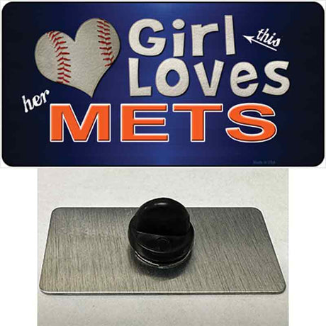 This Girl Loves Her Mets Novelty Metal Hat Pin