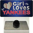 This Girl Loves Her Yankees Novelty Metal Hat Pin