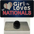 This Girl Loves Her Nationals Novelty Metal Hat Pin