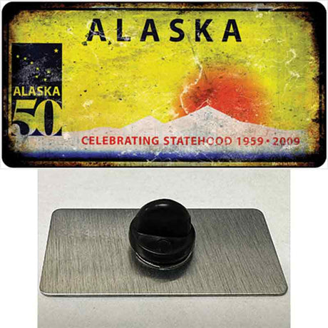 Alaska Rusty Blank Novelty Metal Hat Pin